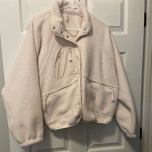Free People Hit The Slopes Fleece Jacket Sz M